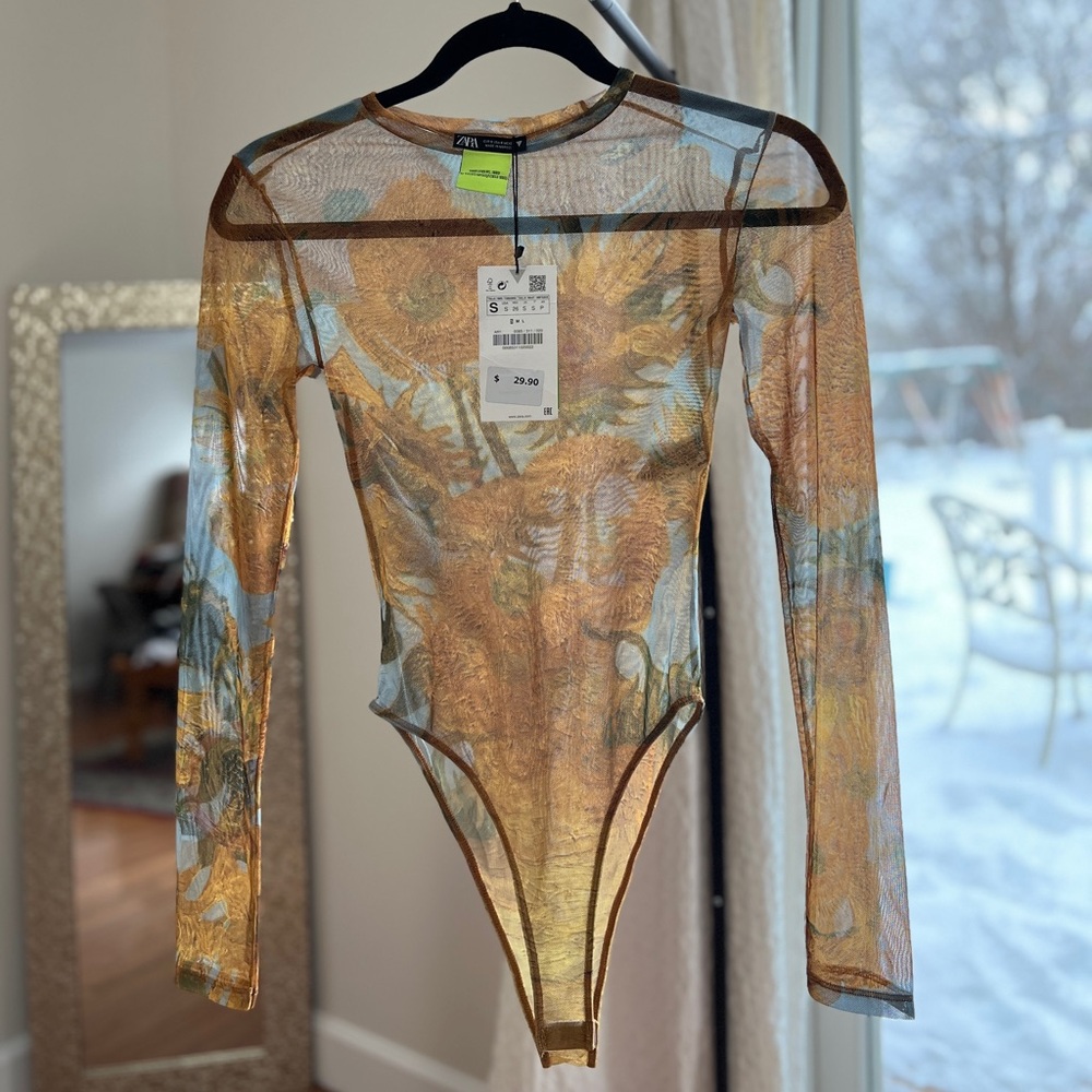 sheer bodysuit Van Gogh limited edition